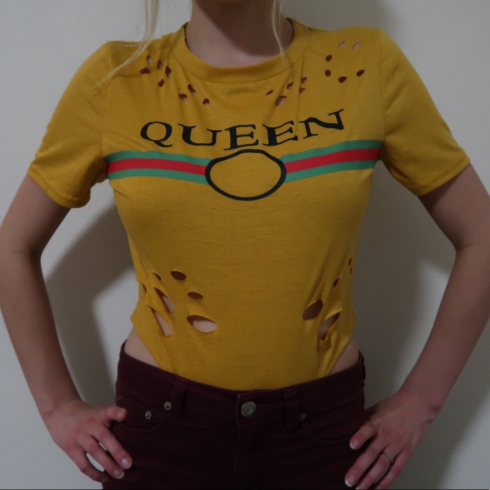 YELLOW QUEEN EMERALD SHIRT NWT💫⭐️🌟✨⚡️🌤